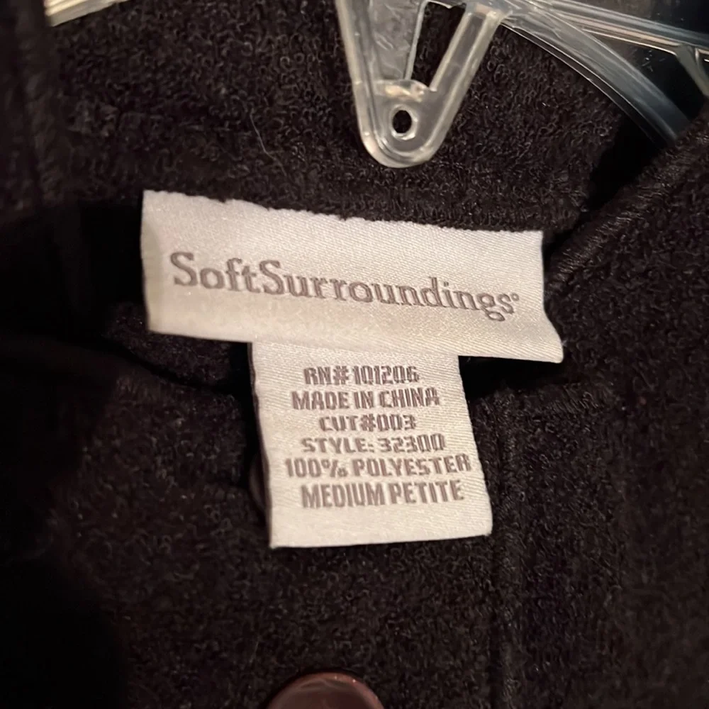 SOFT SURROUNDINGS Black Button Down Jacket - Picture 6 of 7